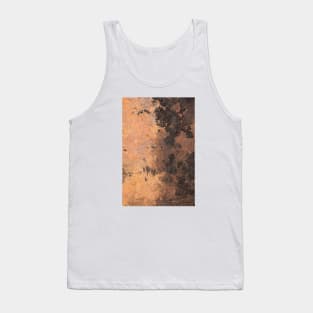 Orange texture burnt Tank Top